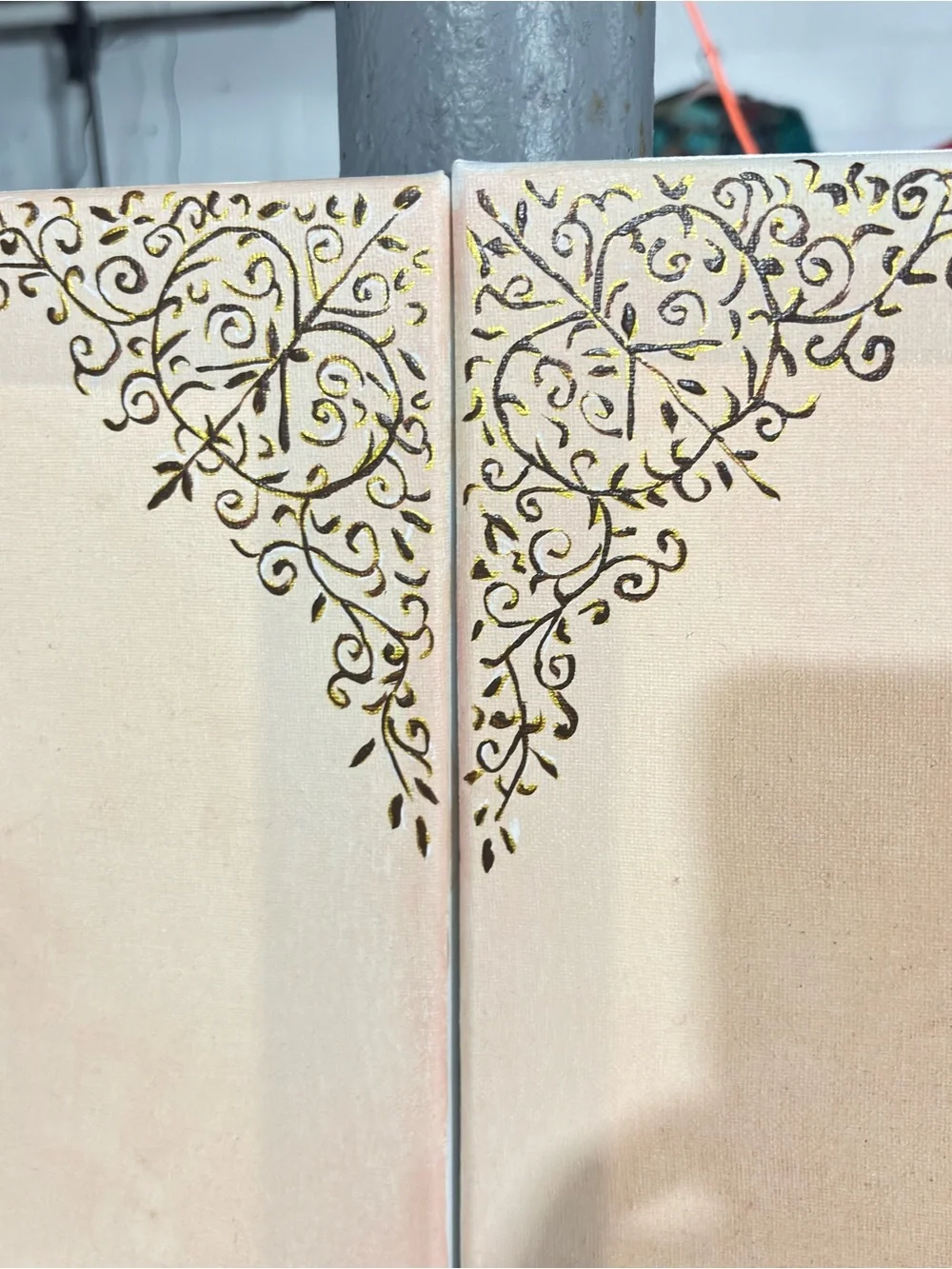 Islamic Calligraphy Wall Art Set in Cream and Brown